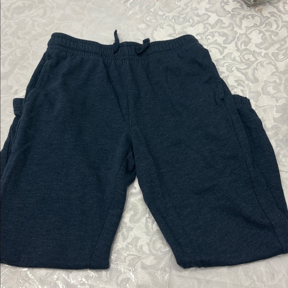 DONATING 5/30. 
Athletic Works Heather Blue Fleece Shorts